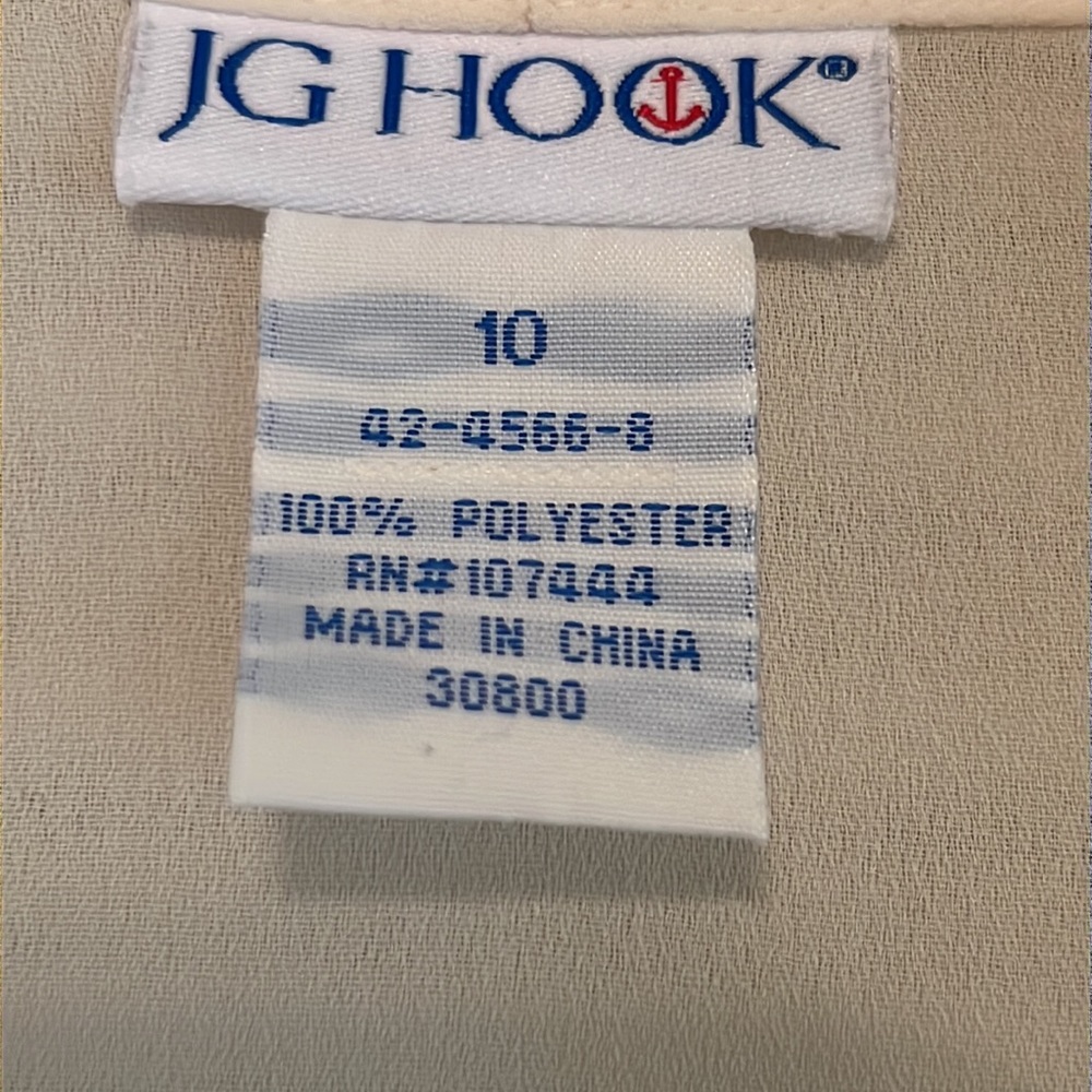 Ivory Bow Tie Front Sheer Long Sleeve Blouse - Picture 7 of 8